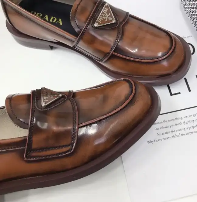 hype Prada Leather Shoes