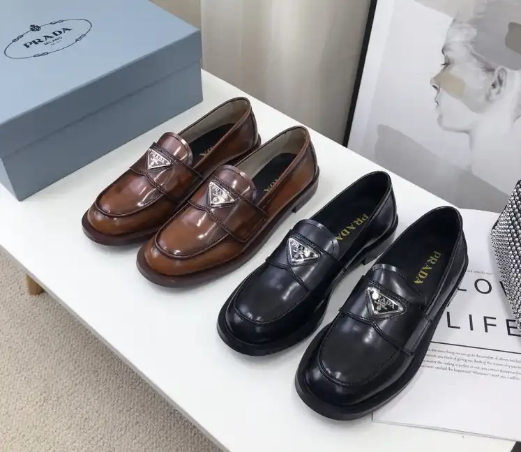 hype Prada Leather Shoes