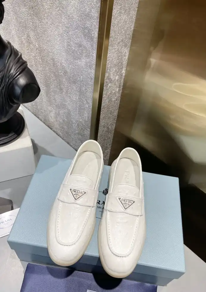 hype Prada Leather Shoes