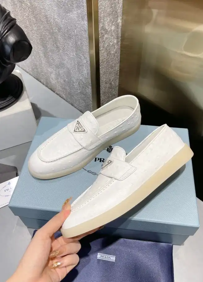 hype Prada Leather Shoes