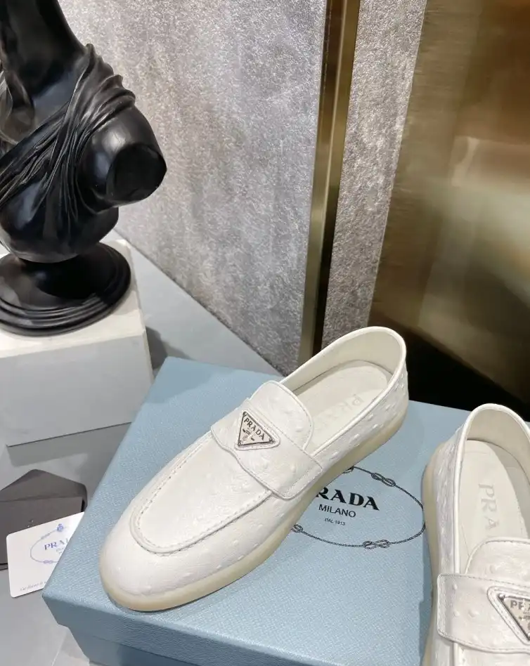 hype Prada Leather Shoes