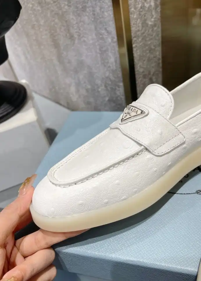 hype Prada Leather Shoes