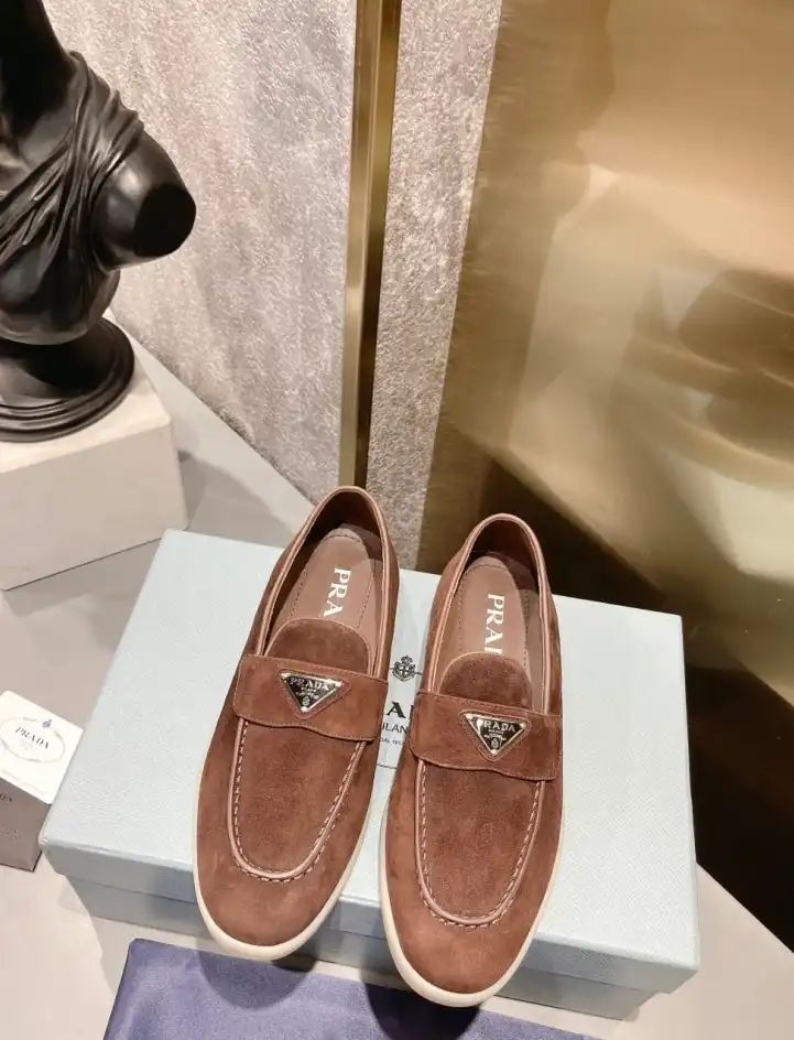 hype Prada Leather Shoes