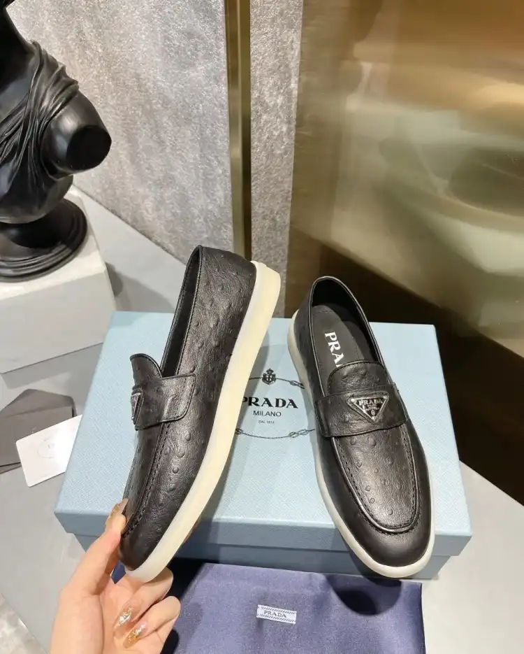 hype Prada Leather Shoes