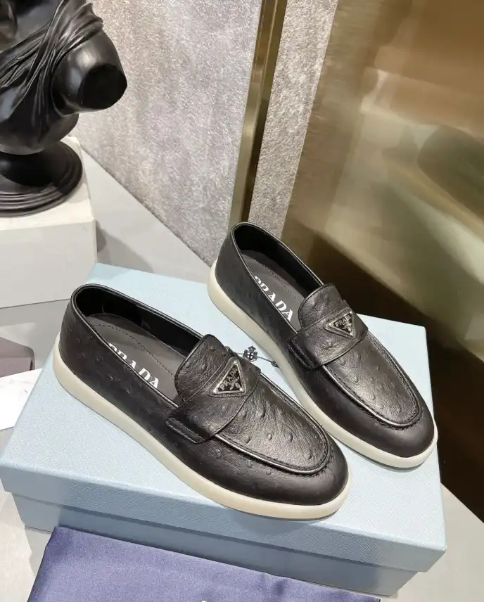 hype Prada Leather Shoes