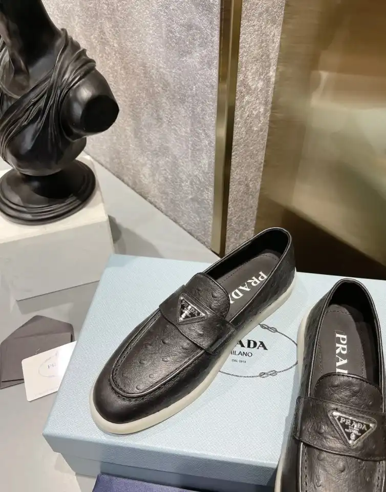 hype Prada Leather Shoes