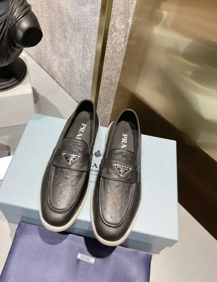 hype Prada Leather Shoes