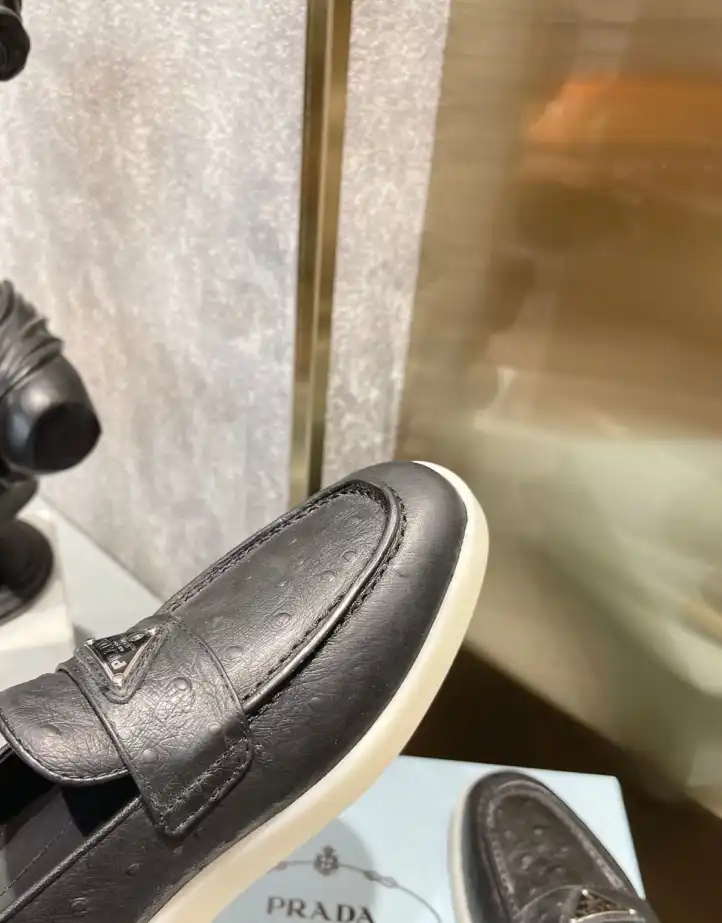 hype Prada Leather Shoes