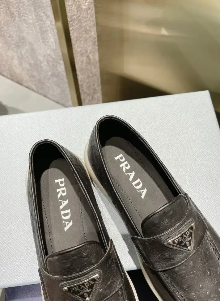 hype Prada Leather Shoes