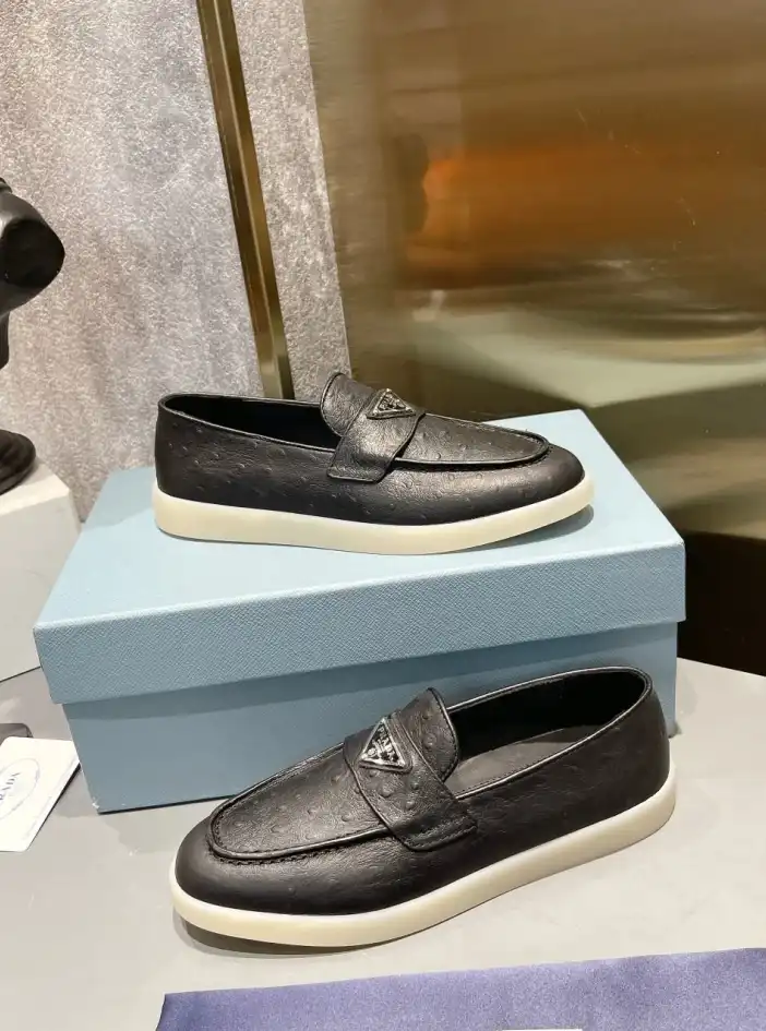 hype Prada Leather Shoes