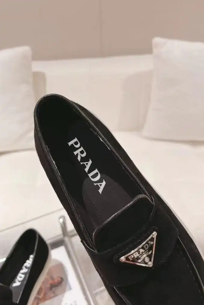 hype Prada Leather Shoes