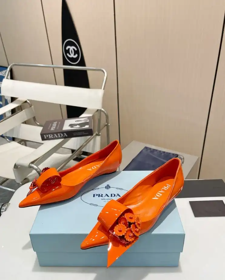 hype Prada flat shoes