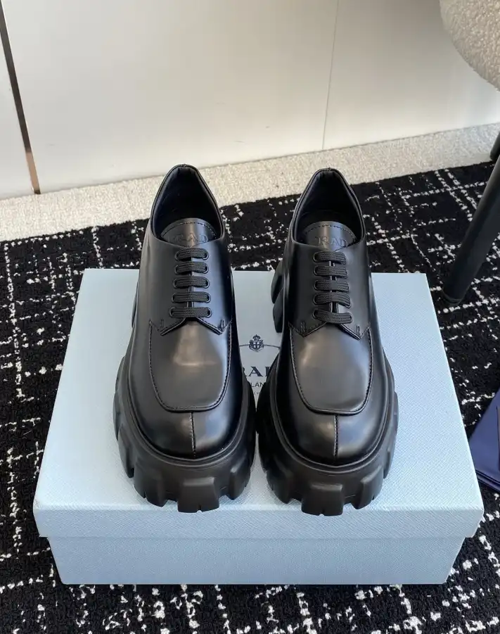 hype Prada Leather Shoes