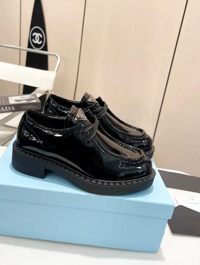 hype Prada Leather Shoes