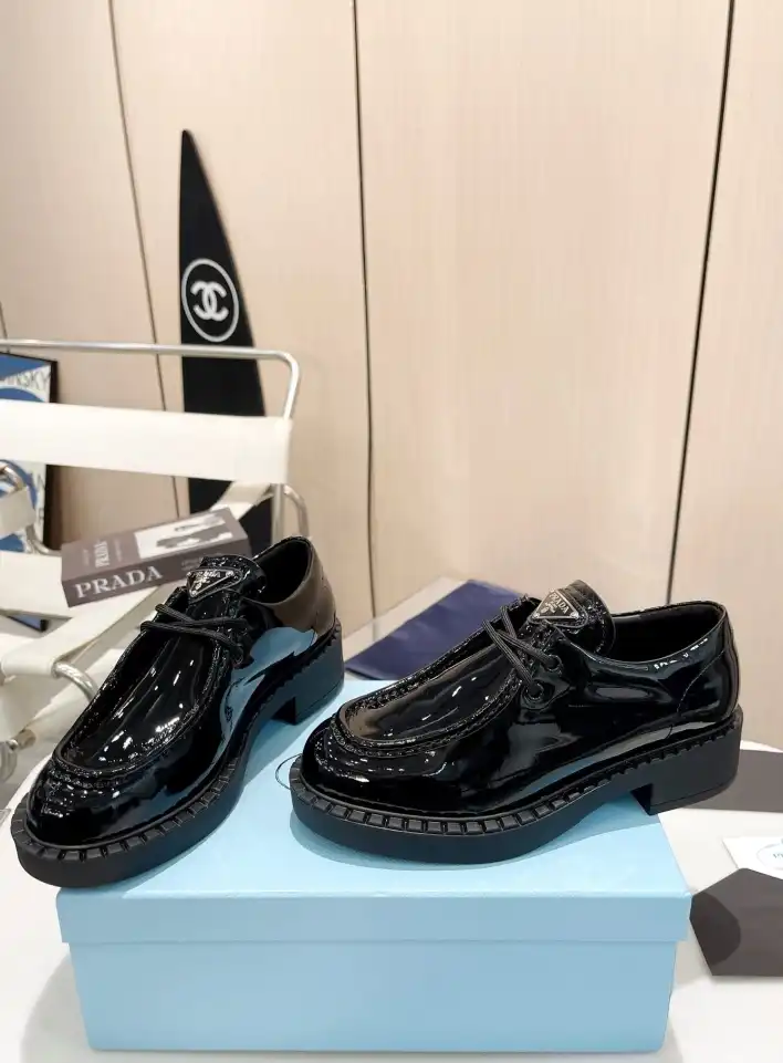 hype Prada Leather Shoes