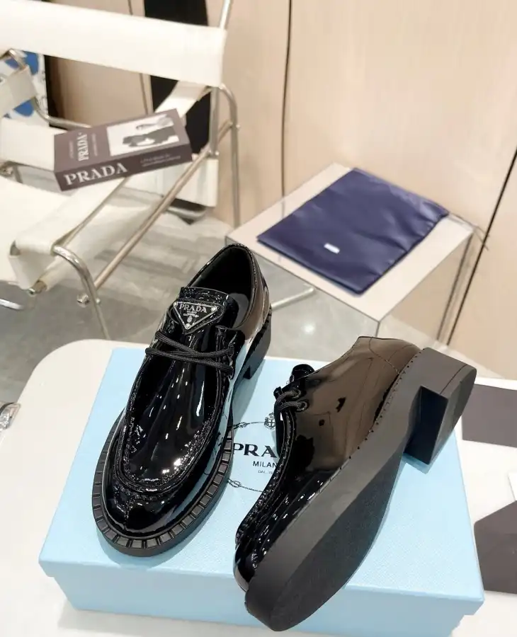 hype Prada Leather Shoes