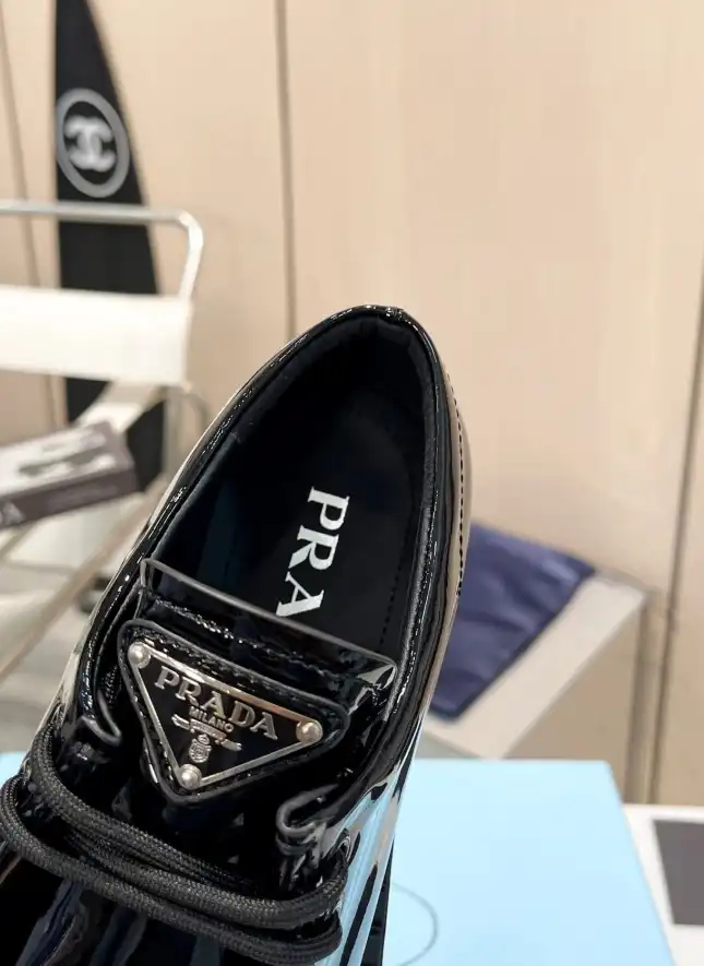 hype Prada Leather Shoes