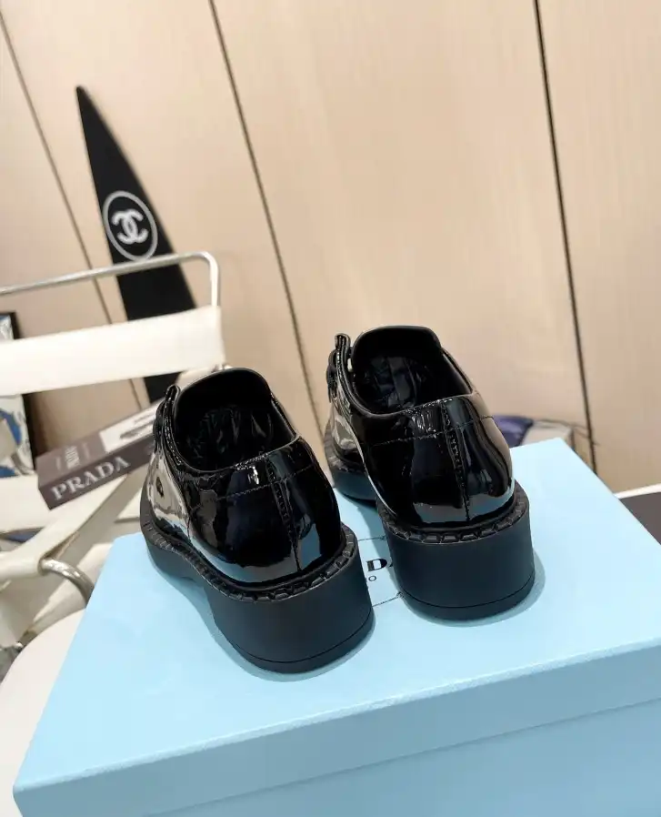 hype Prada Leather Shoes