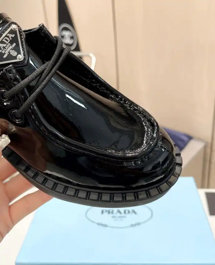 hype Prada Leather Shoes