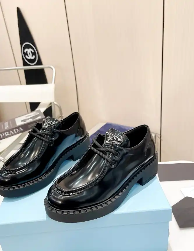 hype Prada Leather Shoes