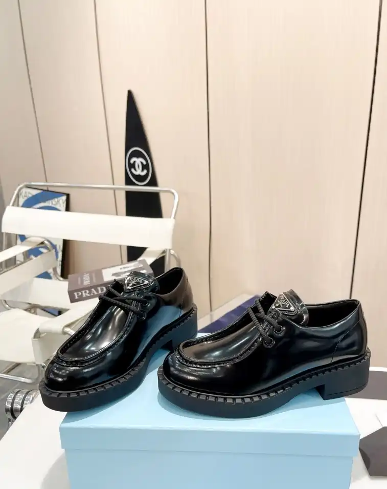 hype Prada Leather Shoes