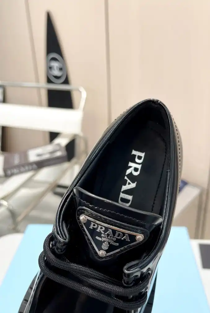 hype Prada Leather Shoes