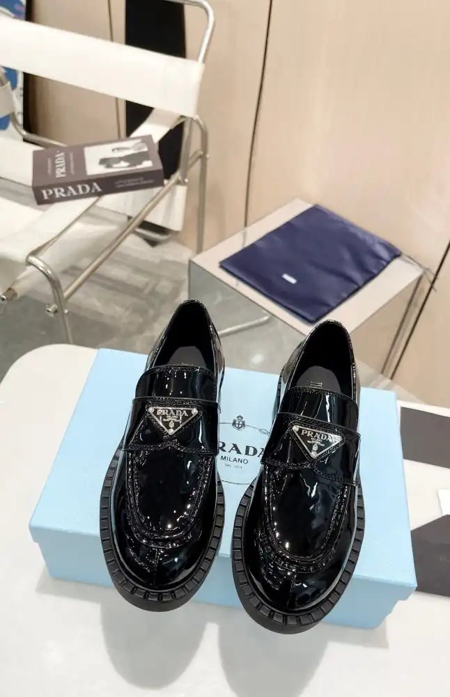 hype Prada Leather Shoes