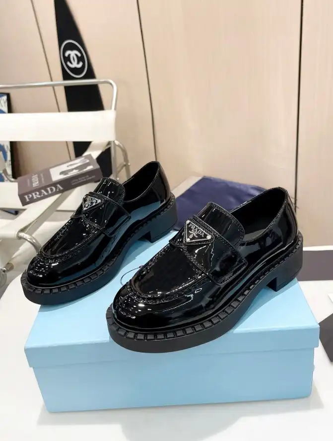 hype Prada Leather Shoes