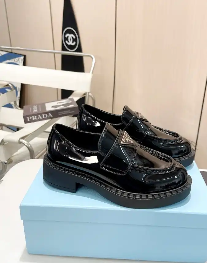 hype Prada Leather Shoes