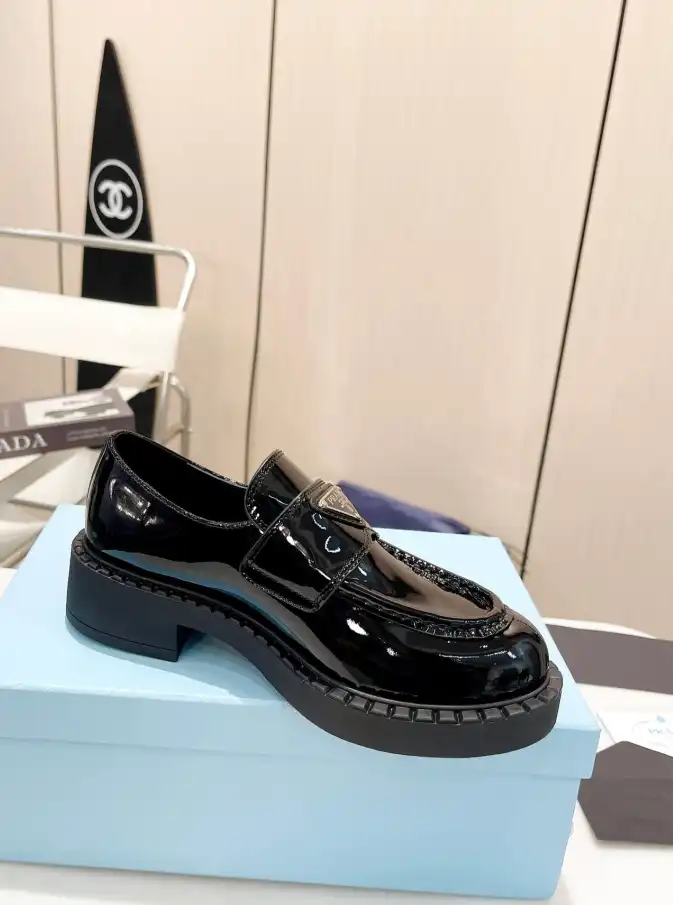 hype Prada Leather Shoes