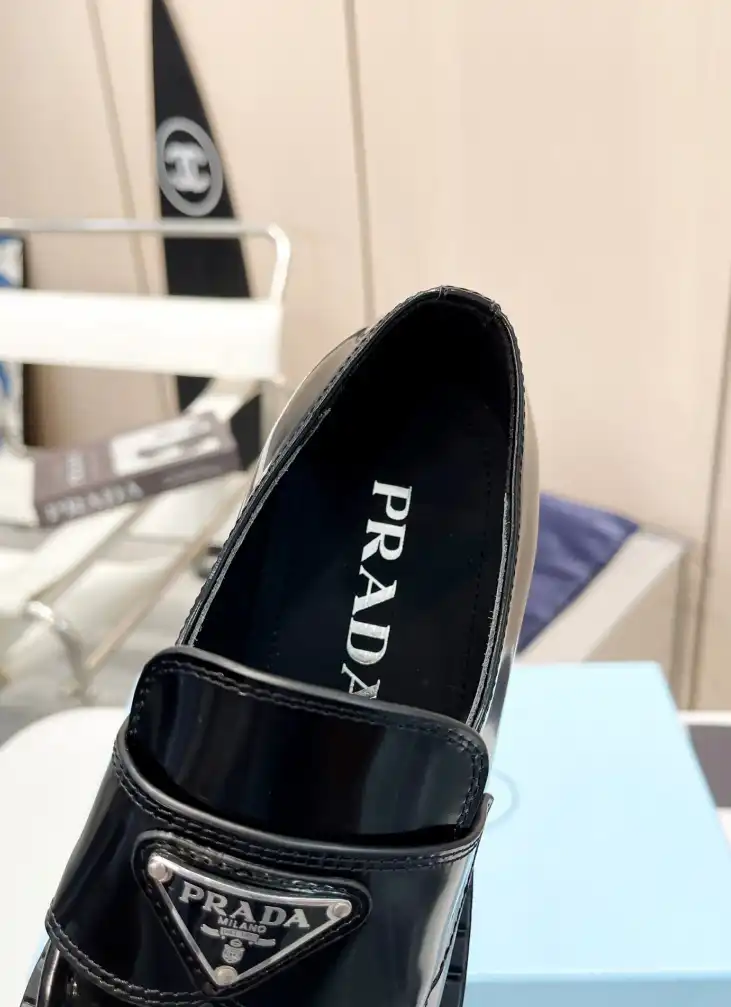 hype Prada Leather Shoes