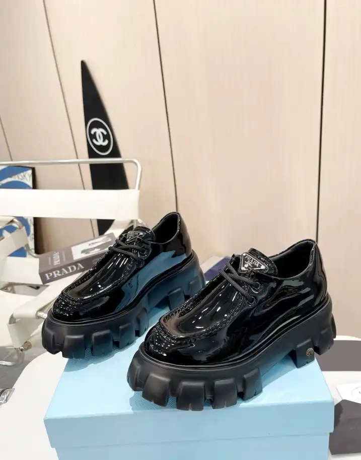 hype Prada Leather Shoes