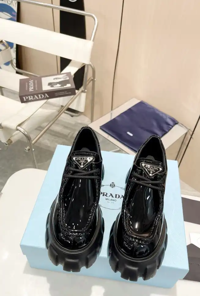 hype Prada Leather Shoes