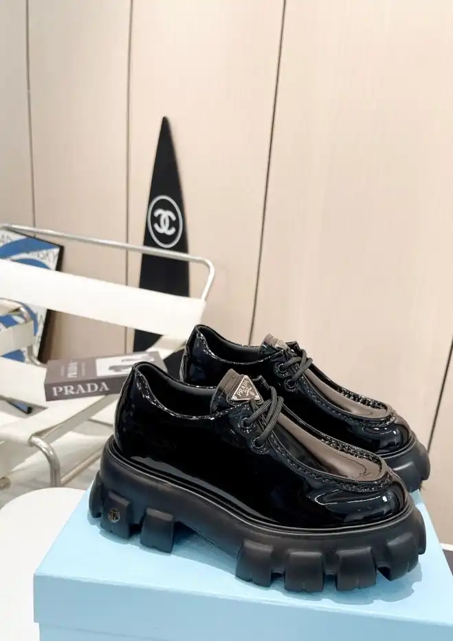 hype Prada Leather Shoes