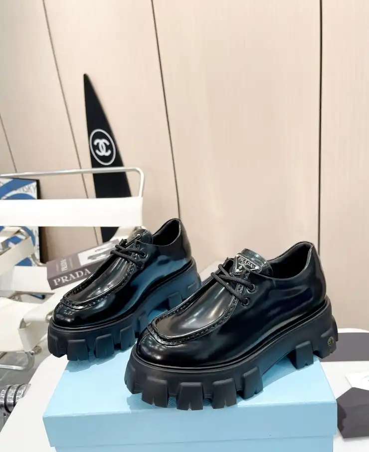 hype Prada Leather Shoes