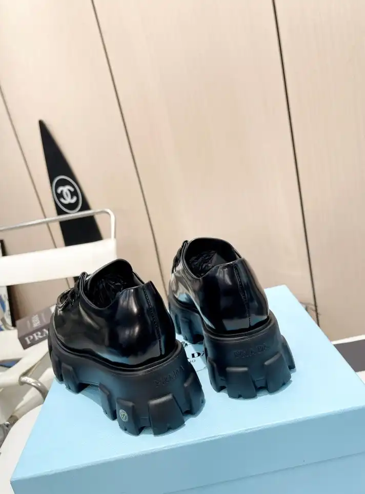 hype Prada Leather Shoes