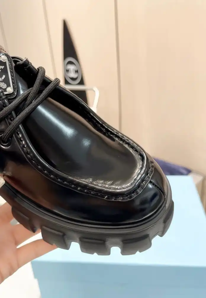 hype Prada Leather Shoes