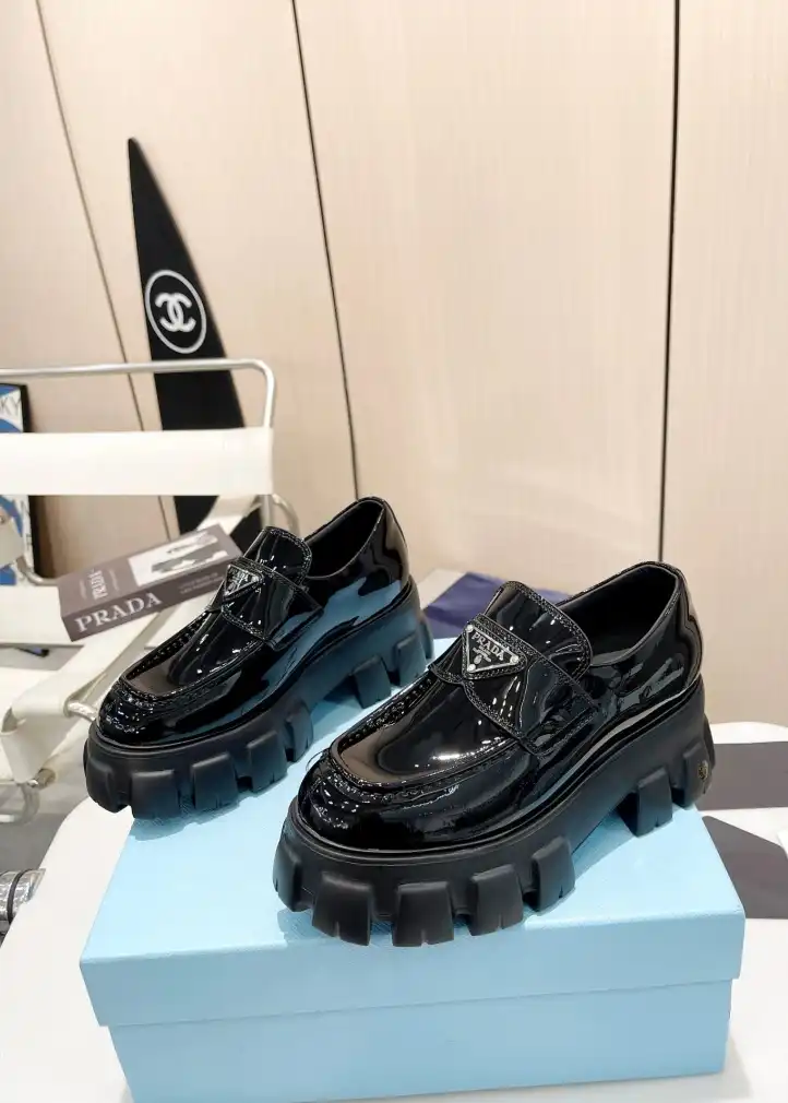 hype Prada Leather Shoes