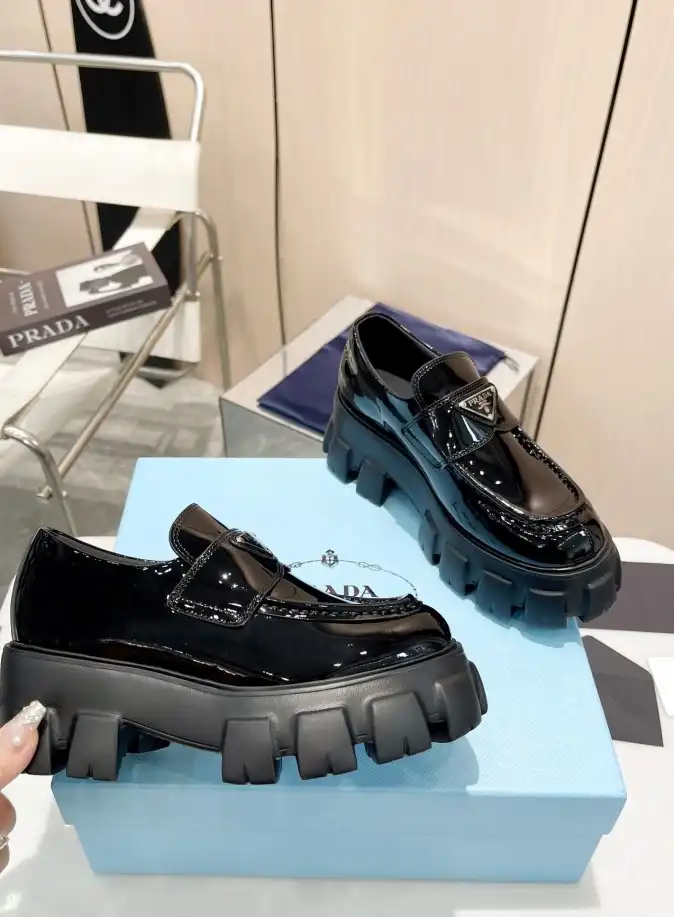 hype Prada Leather Shoes