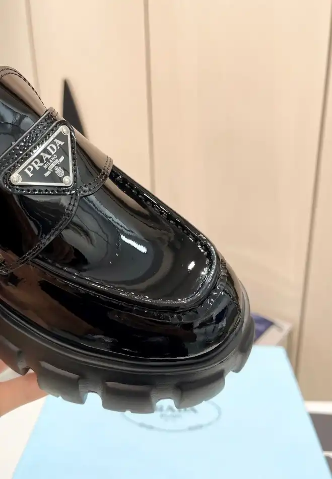 hype Prada Leather Shoes