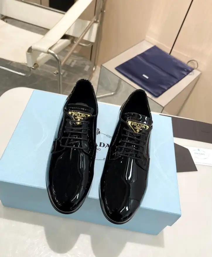 hype Prada Leather Shoes