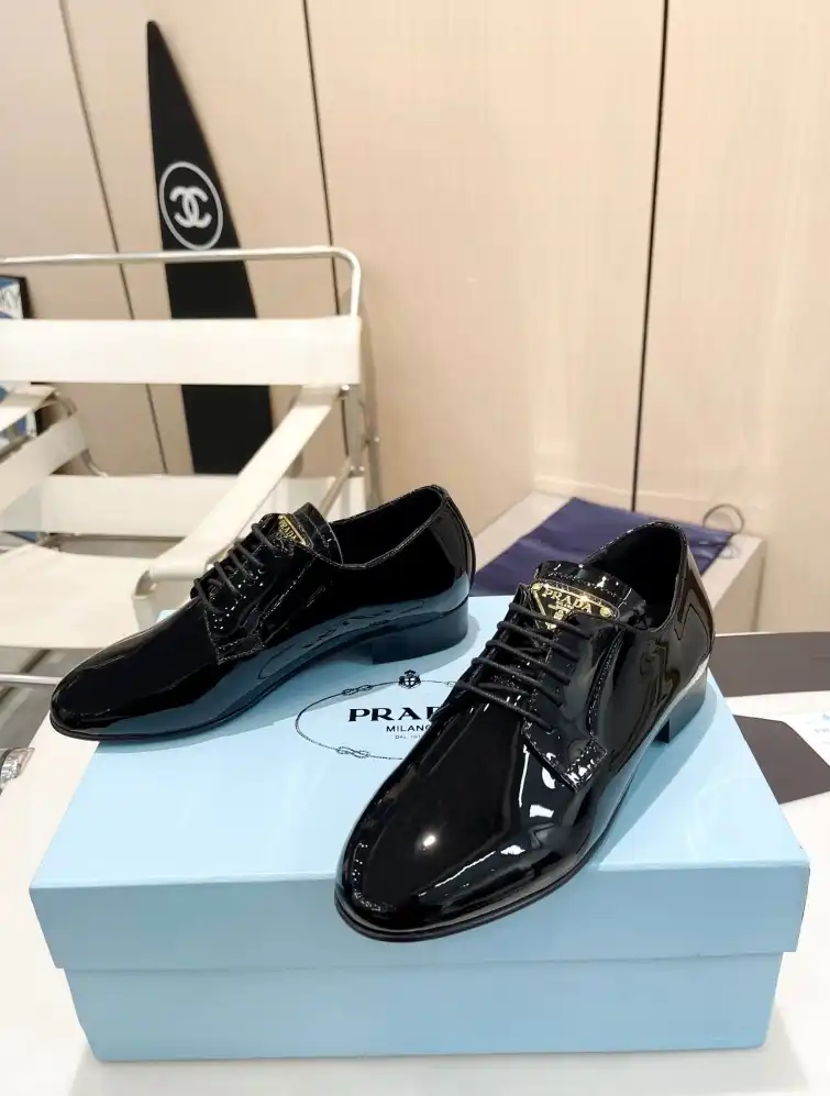 hype Prada Leather Shoes