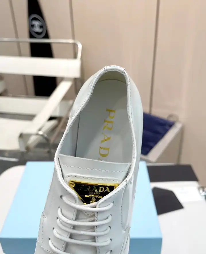 hype Prada Leather Shoes