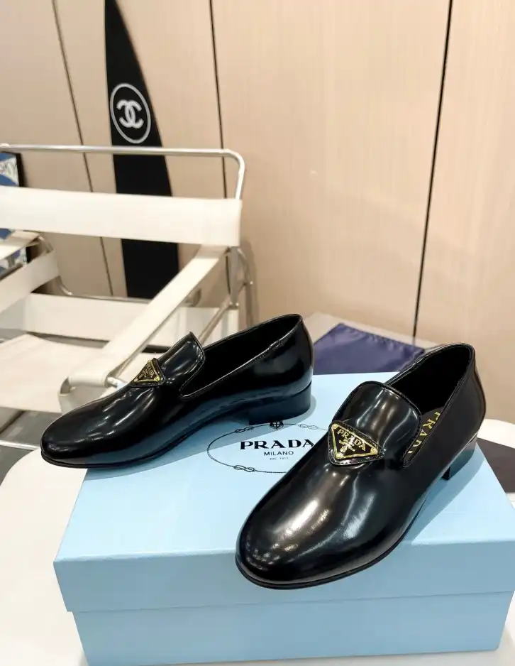 hype Prada Leather Shoes