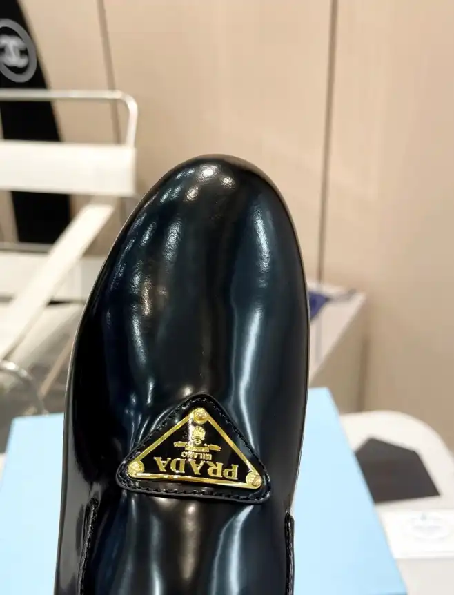 hype Prada Leather Shoes