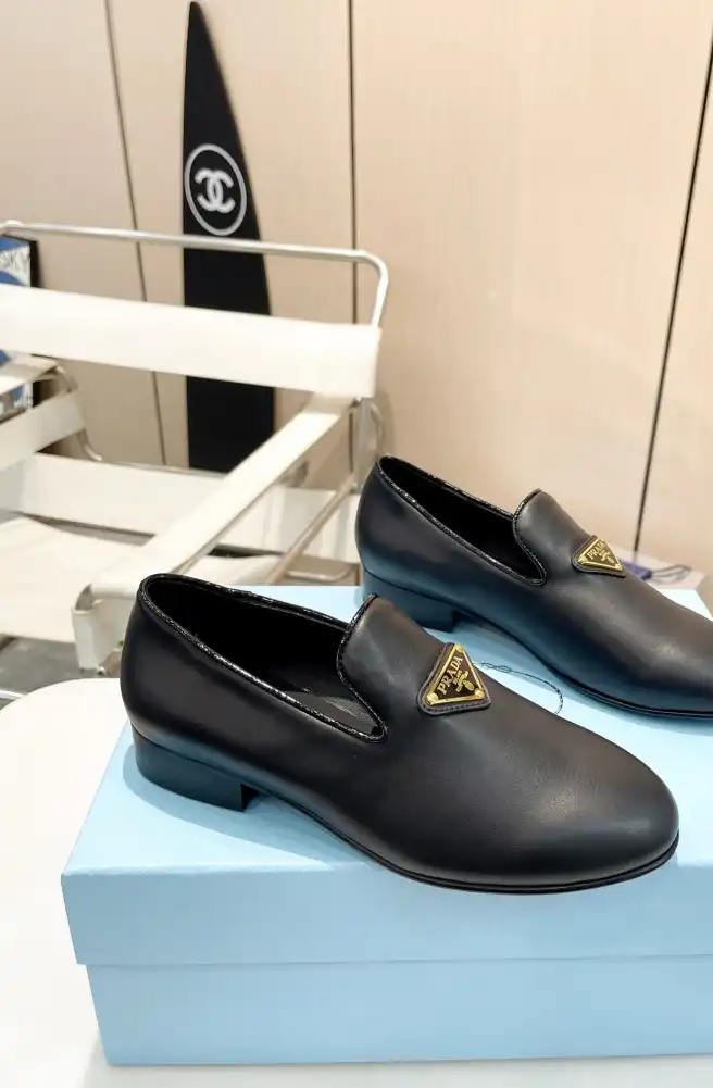 hype Prada Leather Shoes