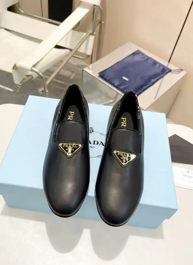 hype Prada Leather Shoes