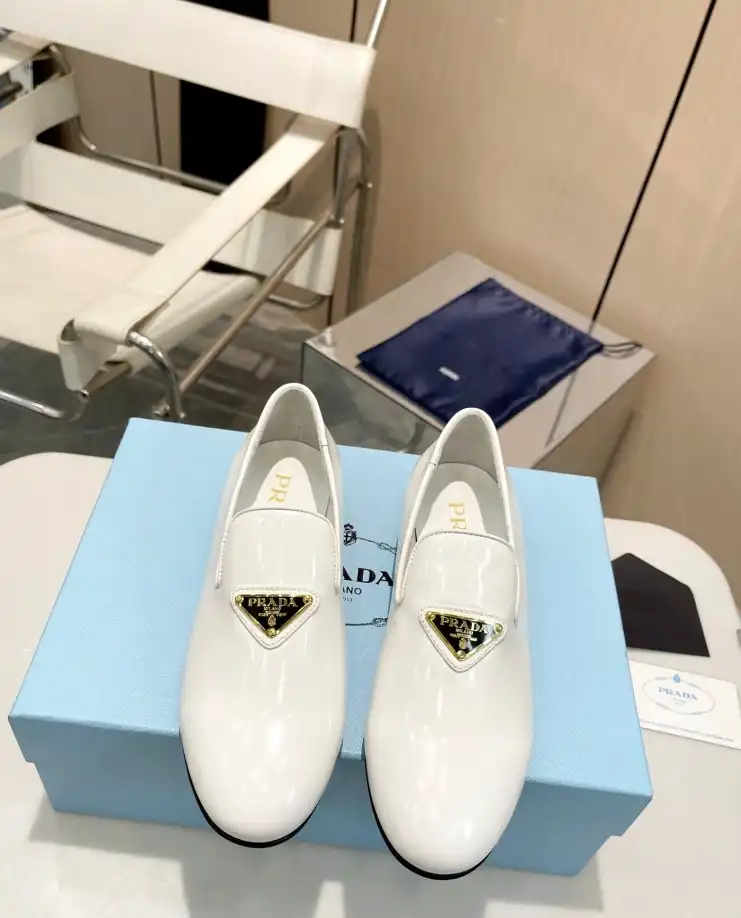 hype Prada Leather Shoes