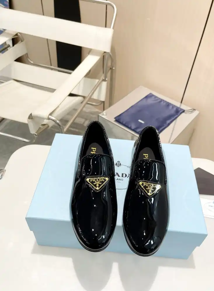 hype Prada Leather Shoes