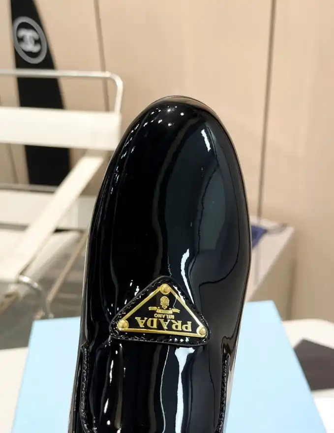 hype Prada Leather Shoes